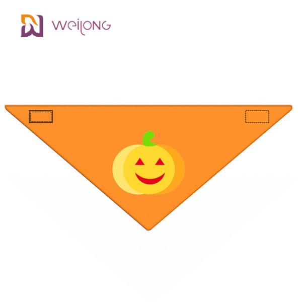 Halloween Style WMT Pet Bandana Cotton Poplin Back Length 15"- 24" Custom Dog