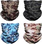 Black Cooling Unisex Cat Face Warmer Sun Protection Neck Gaiters