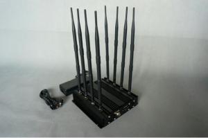 China GSM CDMA Phs WiFi &amp; Cellular 4G Wimax Signal Jammer 8 bands factory