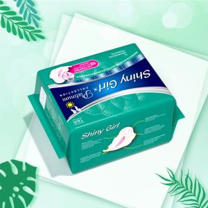China Pure Cotton Night Use Sanitary Napkin Disposable Organic Extra Long 340mm factory