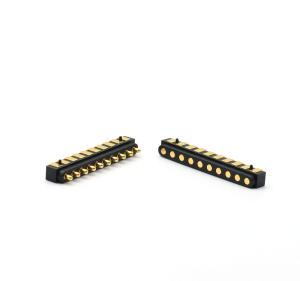 China 2.54mm Pitch Spring Loaded Connector 3A 10 Pin Pogo Connector Compact factory