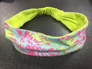 China Portable Fabric Gym Headband Female , Multiscene Sweatbands For Women factory