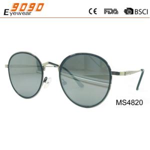 China Classic culling round fashion metal sunglasses ,UV 400 Protection Lens,suitable for men and women factory