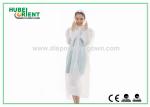 Polythene White / Transparent Disposable Raincoats For Women In Factory or