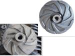 Rubber Lined Impeller Pump Parts , Pump Impeller Replacement Anti - Corrison