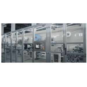 China 300KW 3% Rejection Elastic Waist Band Diaper Making Machine on sale