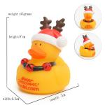 Eco - Friendly Children Toy Collectible Rubber Ducks Christmas Ornament 7cm