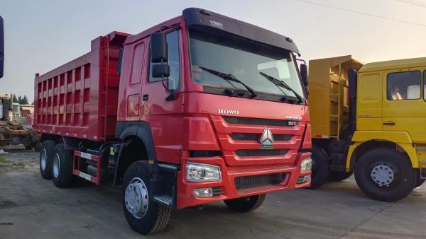 Howo Dump Truck Used One And Half Row Cabin Sinotruk Tipper 20cbm Box 380hp Euro