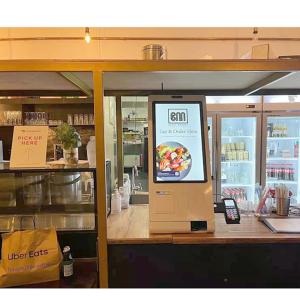China Touchscreen 1920x1080p Restaurant Ordering Kiosk White Indoor factory