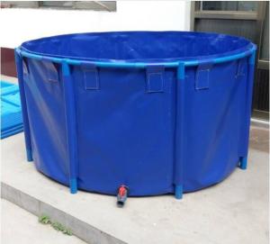 China Light Colors Tarpaulin Fish Tank With UV Stabilized Polyethylene Sheet Collapsible Fish Tank factory