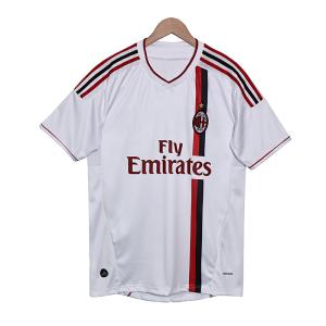 China Away Retro Fan Football Shirts Black And White Design for AC Milan 2011-2012 Season factory