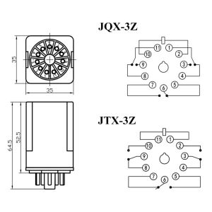 NNC Clion power relay HHC70A NNC70A(JQX-10F) 2Z 3Z 8pins 11pins dpdt safety