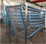 Columns Drums Stainless Steel Belt Spiral Cooling Conveyor for Bread Pizza Bread