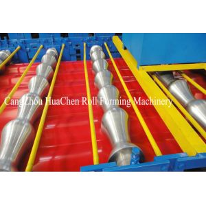 Mitsubishi PLC Metrocopo Roof Profile Double Layer Roll Forming Machine With Two