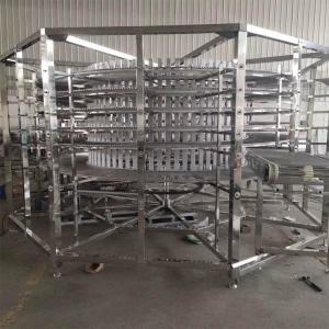 China Bakery Continuous Bread Spiral Cooling Tower for Sale factory