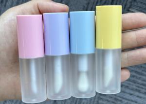China Pink Yellow Clear Blue 4ml Lovely Lip Gloss Tube with Lip Oil Container factory