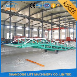 Adjustable Warehouse Container Loading Ramps , Electric Container Yard Ramp
