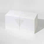 Magnetic Cubic Perfume Gift Boxes , Double Door Gift Box Customized Size