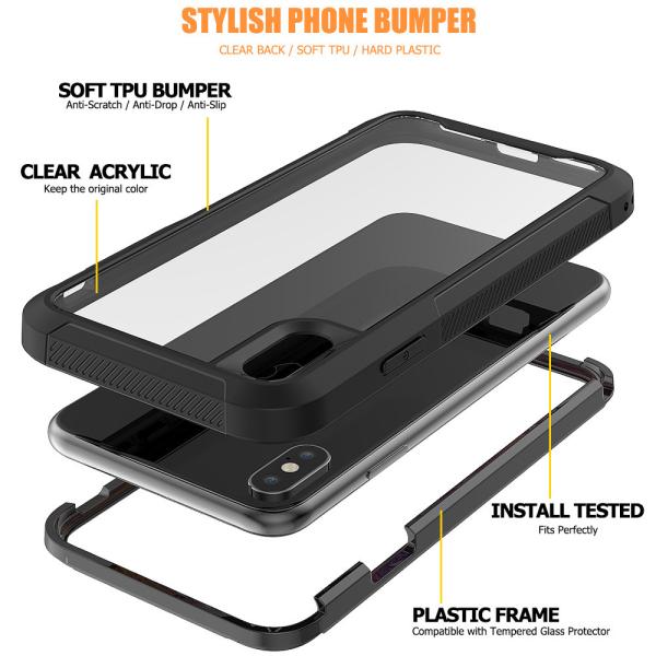 Scratch Resistant Defender Cell Phone Case Anti Lost Bumper Full Wrapped