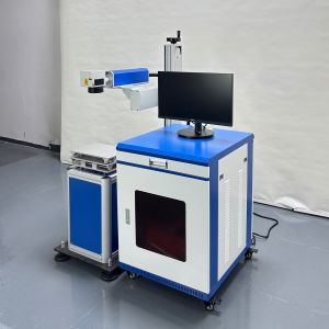 China Automatic Multi-Material Fiber Laser Marking Machine for Large Workpieces with Split-Type Frame on sale