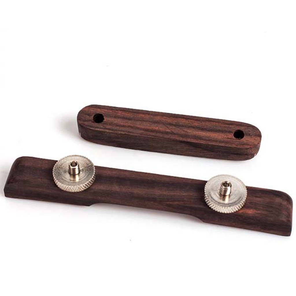 Polished Finish 4 String Mandolin Bridge Replacement Parts Natural Color
