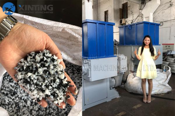 Industrial Single Shaft Shredder , Waste Crusher Machine For Waste Materials /