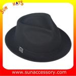 T9641161 Sun Accessory customized fashion winner 100% wool felt fedora hats,