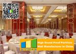 Collapsing Aluminium Movable Partition Walls , Restaurant Portable Partition