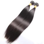 Silky Smooth Peruvian Straight Hair Bundles Weft 300 Gram With Lace Closure