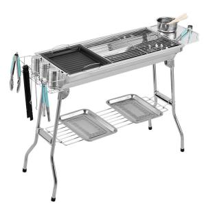 China Customized Logo Acceptable Stainless Steel Rotisserie Charcoal Grill for Outdoor Barbeque factory