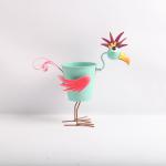 Low Maintenance and Weatherproof Metal animal flower pot stand Garden Sculptures