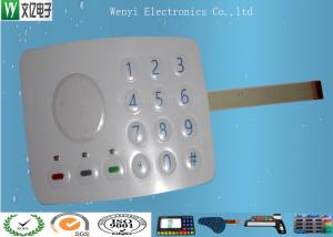 China 3M467 MP200 Metal Dome Membrane Switch Keypad Sand Effec 0.15 PET Overlay With 3 SMT LEDs factory
