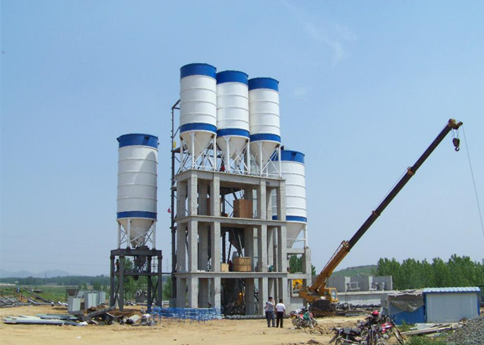 Low Noise Batching Plant Machinet Stationary Type For Bridge Construction Sites