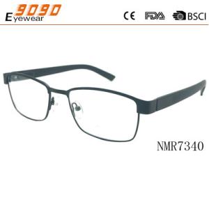 China Newest Style 2017 Men's Eyewear Fashionable reading glasses with stainless steel factory