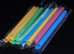 The coarse coloful plastic stright drinking straws