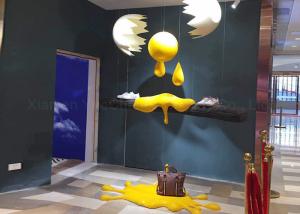 China YueChance Window Display Decorations Fiberglass Egg Item Props Handmade Design factory