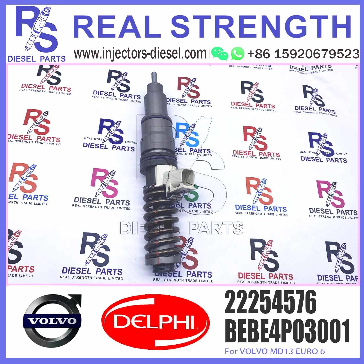 22254576 BEBE4P03001 BEBE4P02001 Diesel Fuel Injector For V-O-L-V Injector MD13 BORE 85002179
