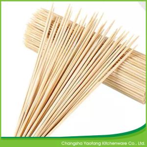 China Natural Disposable Bamboo Barbecue Sticks Customized Logo factory