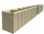 Green Geotextile Galvanized Wire Bastion Defensive Barrier Defence Sand Wall