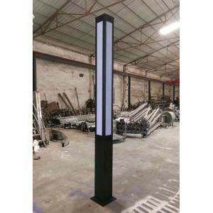 Outdoor Cast Aluminum Decorative Light Poles Customized Color For Square