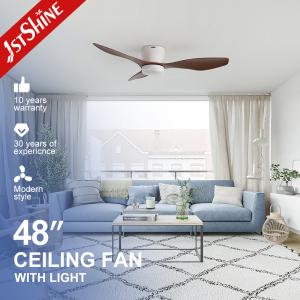 China 48 Inches Plastic Smart App Control Ceiling Fan For Low Ceiling factory