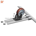 Cylindrical Profile Esd Tube Aluminium Material Grit Blast Surface For Workshop