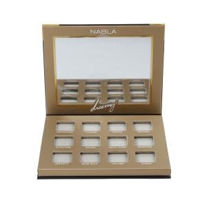 China Magnetic Closure Empty Eyeshadow Palette Box Cardboard 12 Colors 27mm factory