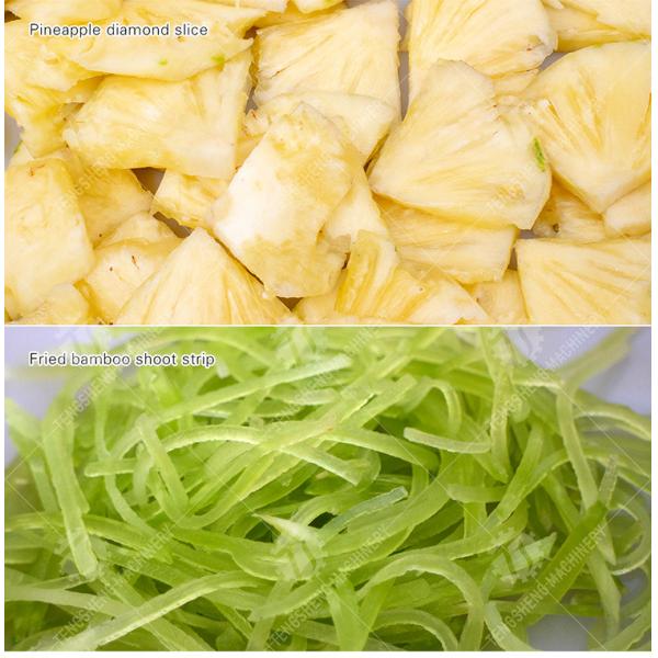 800KG/H Commercial Round Carrot Cutting Machine Fruit And Vegetable Slicer