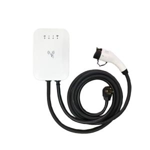 China RFID Card APP Mode Wall Mounted EV Charger Electric 12kg factory