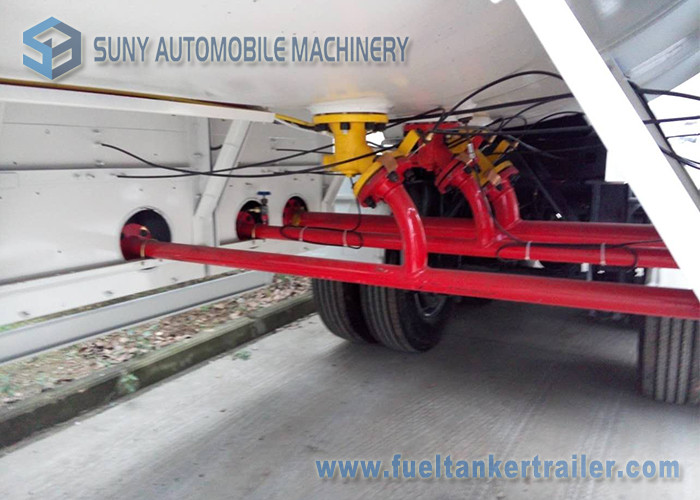 3 FUWA Axles LPG Tank Trailer 50M3 Propane Gas Tanker semi trailer