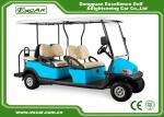 4 wheel 6 seats golf car with flip seats 48V Battery Mini Electric Golf Carts