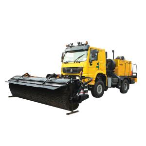 China Pre Sweep Rear Dryer Special Purpose Vehicles Snow Removal Brush / Push Vehicle factory