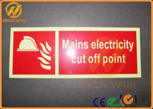 China Reflective Safety Traffic Warning Signs For Mains Electricity Cut Off Point factory