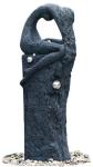 Sadness Girl 47" Fashion Outside Copper Water Fountains With Lights